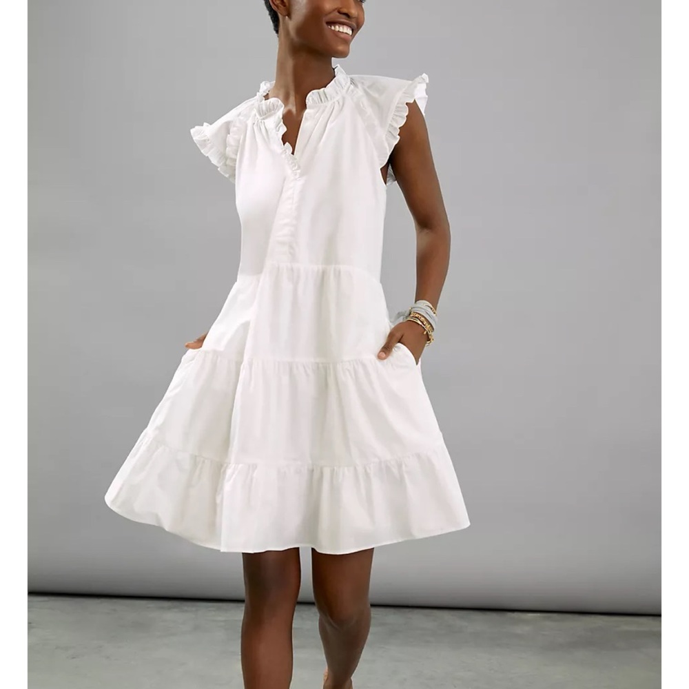 Anthropology Ruffled Mini Dress